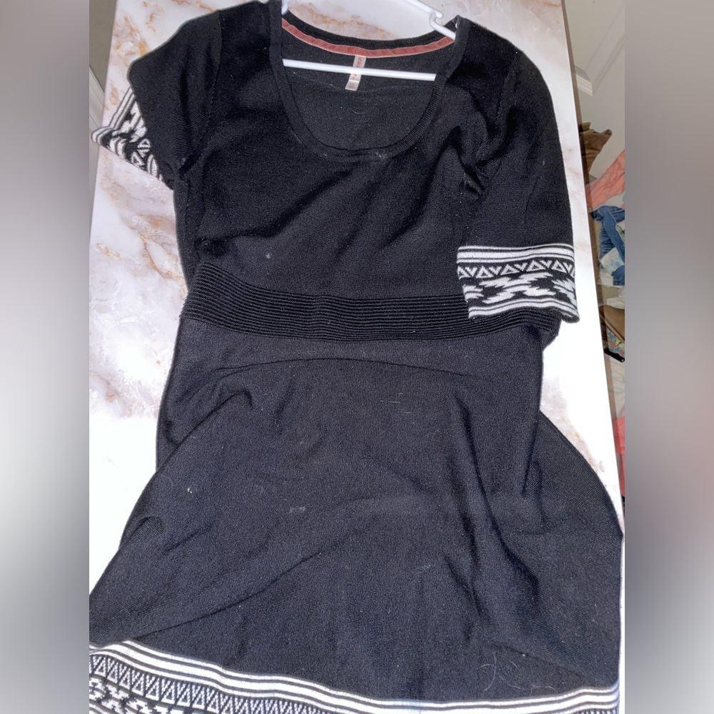 Black sweater dress